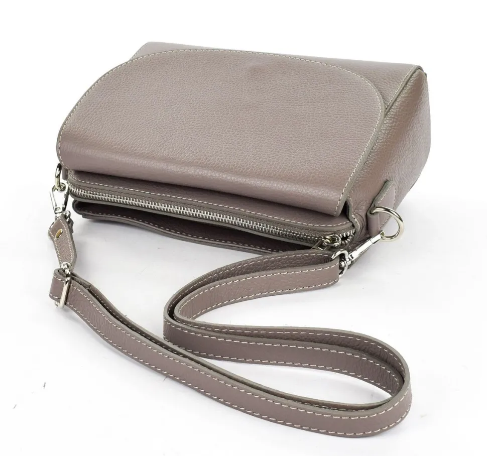 borsa_a_tracolla_in_pelle__grigia_4.webp Discount Pronto Moda Borsa a tracolla in pelle 20008 Grigia Grigio