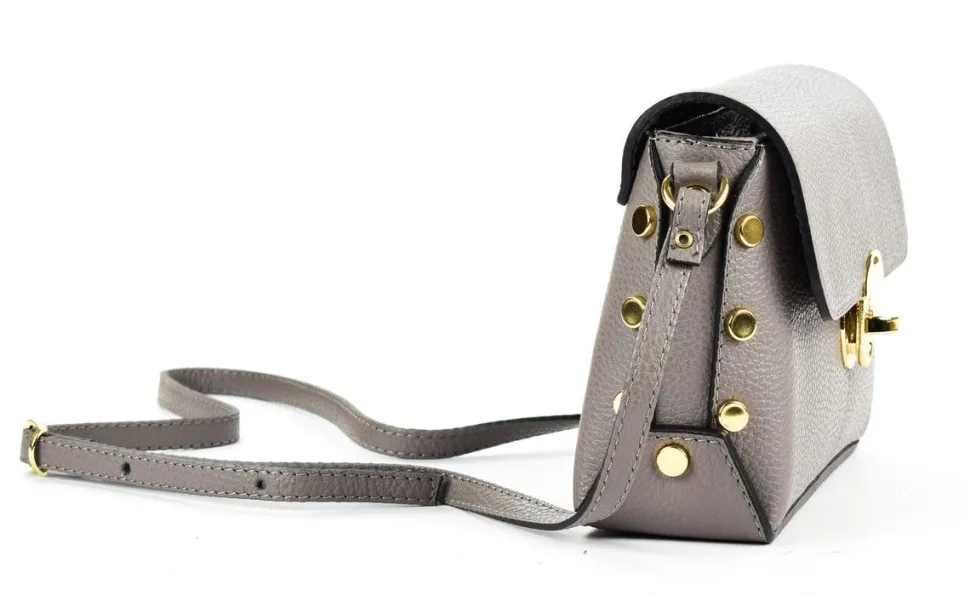 Online Pronto Moda Borsa a tracolla in pelle 20001 Grigio