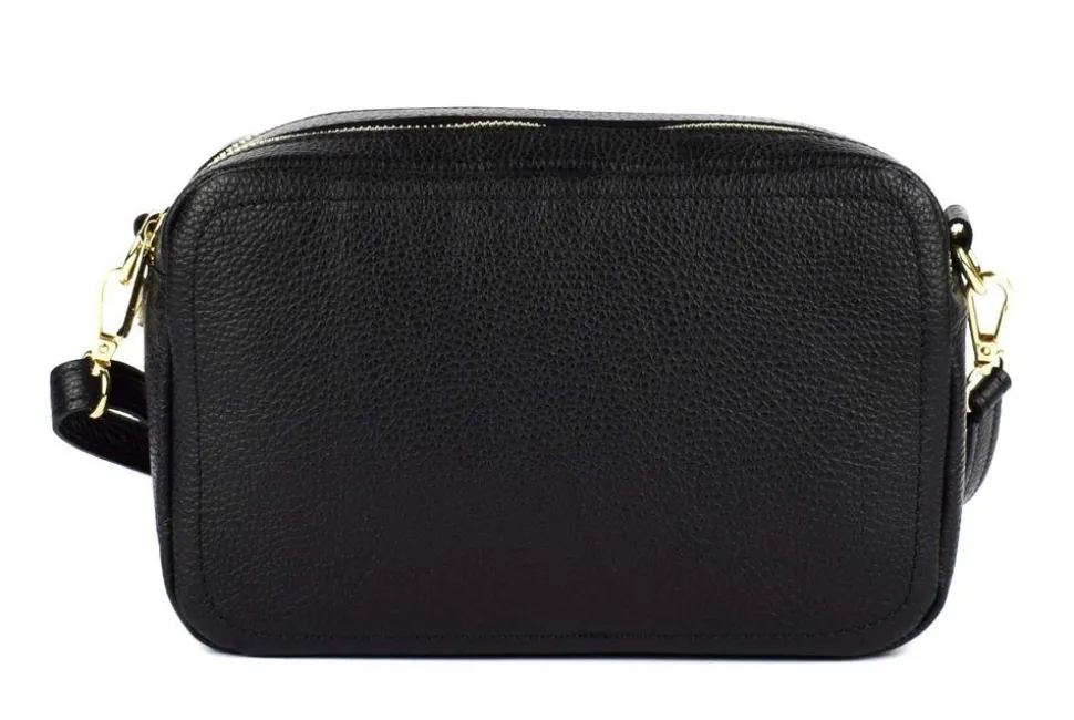 New Pronto Moda Borsa a tracolla in pelle 20104 Nera Nero
