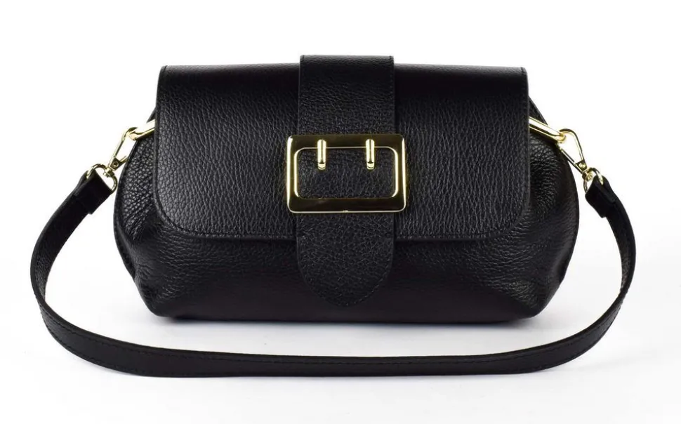 New Pronto Moda Borsa a tracolla in pelle 20161 Nero
