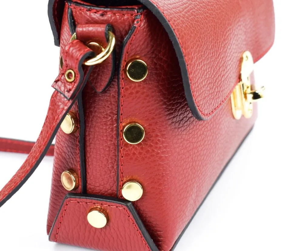 borsa_a_tracolla_in_pelle__rossa_3.webp Clearance Pronto Moda Borsa a tracolla in pelle 20001 Rossa Rosso