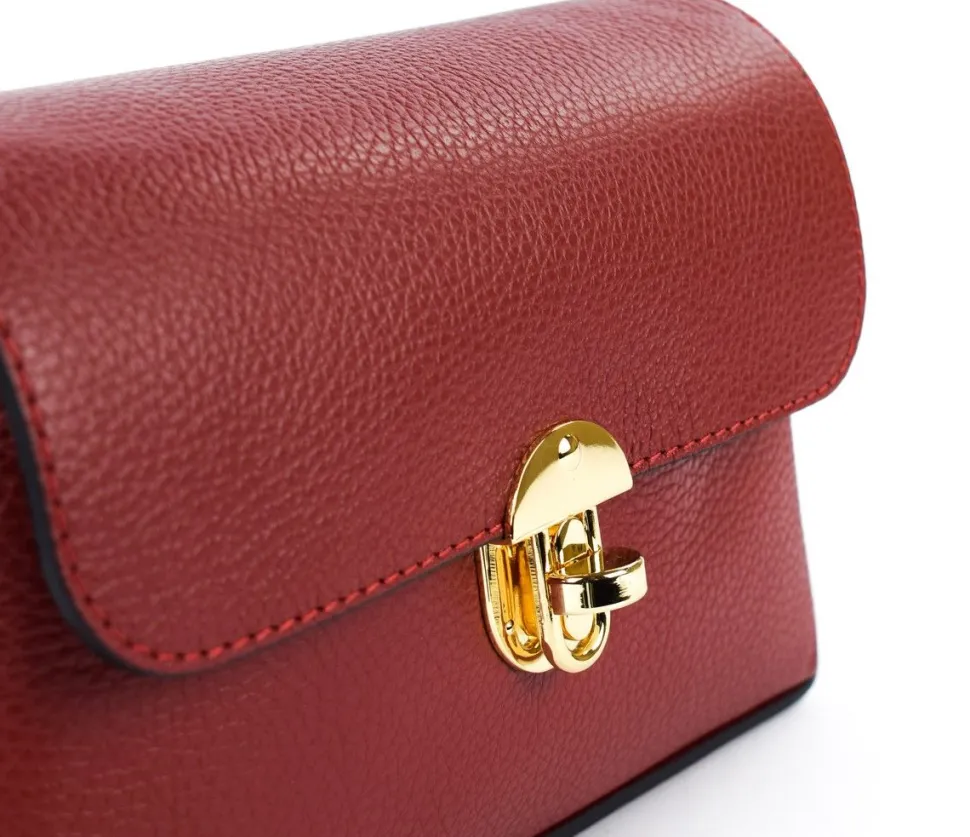 borsa_a_tracolla_in_pelle__rossa_4.webp Clearance Pronto Moda Borsa a tracolla in pelle 20001 Rossa Rosso