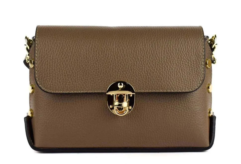 Discount Pronto Moda Borsa a tracolla in pelle 20001 Taupe