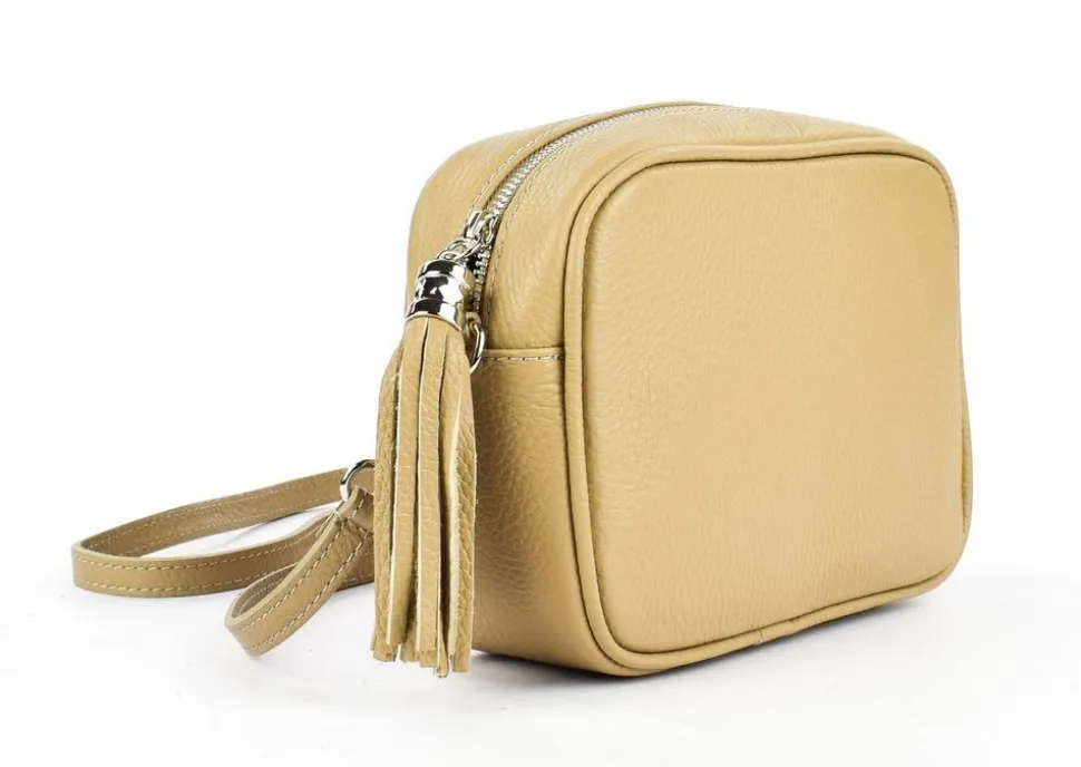 Clearance Pronto Moda Borsa a tracolla in pelle 20102 Taupe