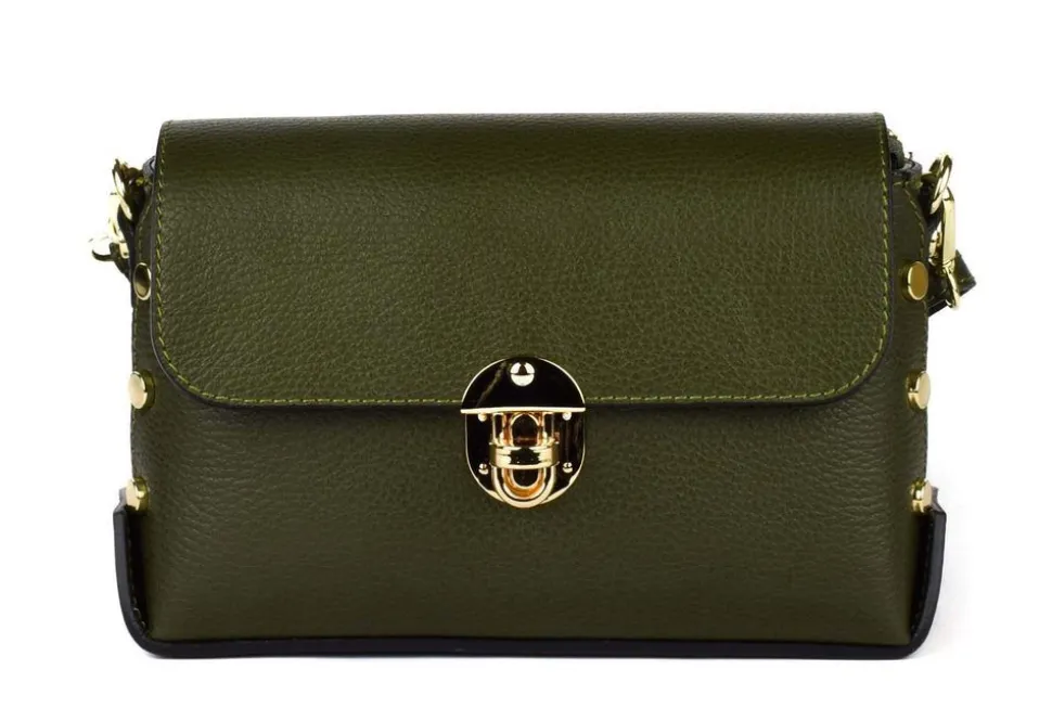 Best Sale Pronto Moda Borsa a tracolla in pelle 20001 Verde