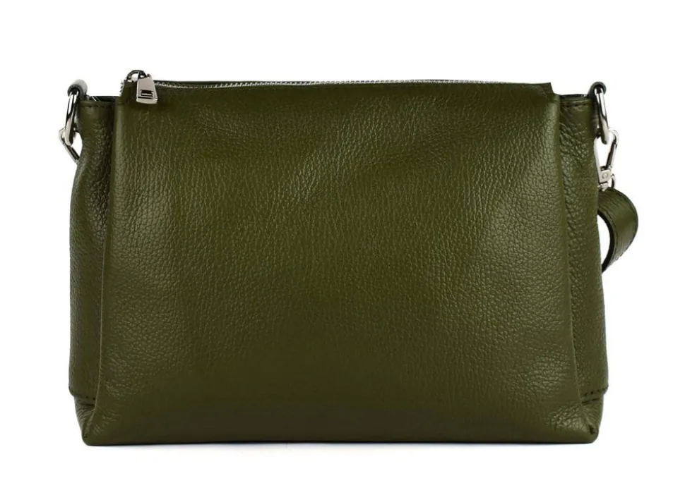 Hot Pronto Moda Borsa a tracolla in pelle 20103 Verde