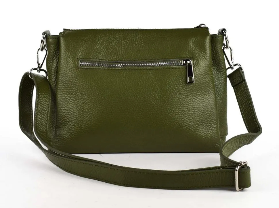 borsa_a_tracolla_in_pelle__verde_2.webp Hot Pronto Moda Borsa a tracolla in pelle 20103 Verde