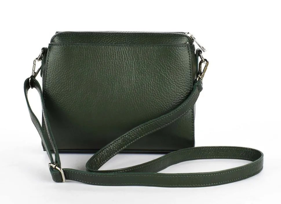 borsa_a_tracolla_in_pelle__verde_scuro_2.webp New Pronto Moda Borsa a tracolla in pelle 20008 Verde Scuro VerdeScuro