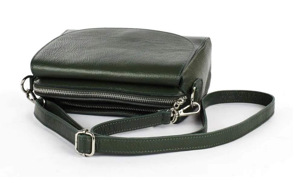 borsa_a_tracolla_in_pelle__verde_scuro_3.webp New Pronto Moda Borsa a tracolla in pelle 20008 Verde Scuro VerdeScuro