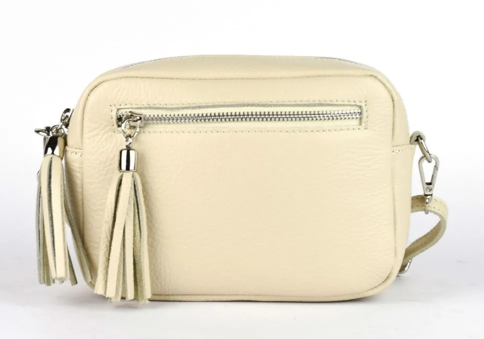 borsa_a_tracolla_in_pelle_bp_beige_2.webp Hot Pronto Moda Borsa a tracolla in pelle BP06 Beige