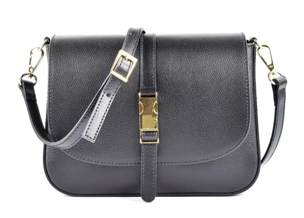 Best Sale Pronto Moda Borsa a tracolla in pelle BP30 Nera Nero