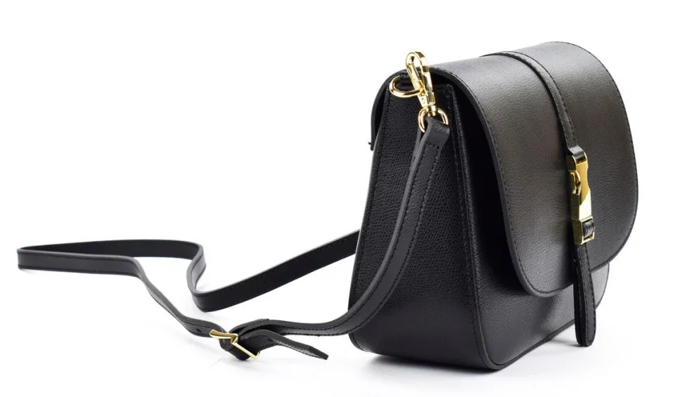 borsa_a_tracolla_in_pelle_bp_nera_2.webp Best Sale Pronto Moda Borsa a tracolla in pelle BP30 Nera Nero