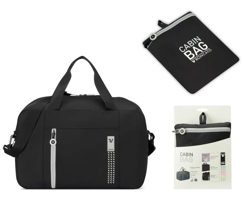 Shop Roncato Borsa cabina pieghevole 40x25x20 Compact 2011 Nero Fumo NeroFumo