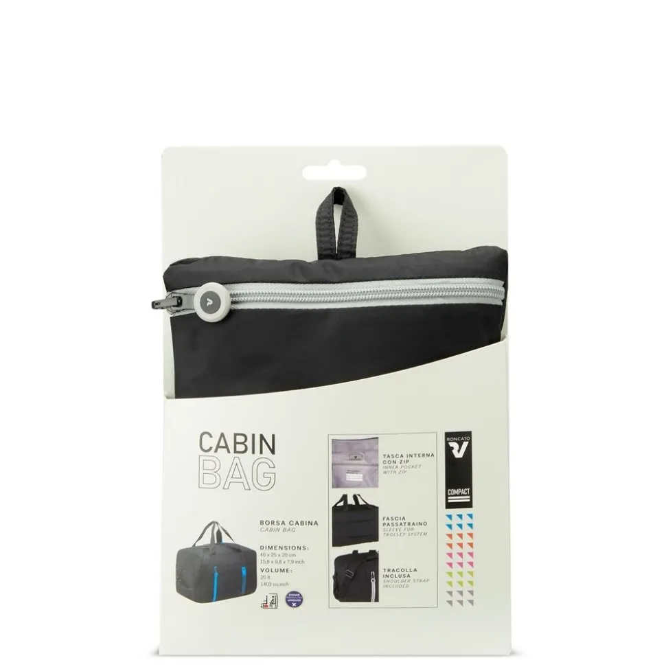 borsa_cabina_pieghevole_xx_roncato_compact__nero_fumo_8.webp Shop Roncato Borsa cabina pieghevole 40x25x20 Compact 2011 Nero Fumo NeroFumo