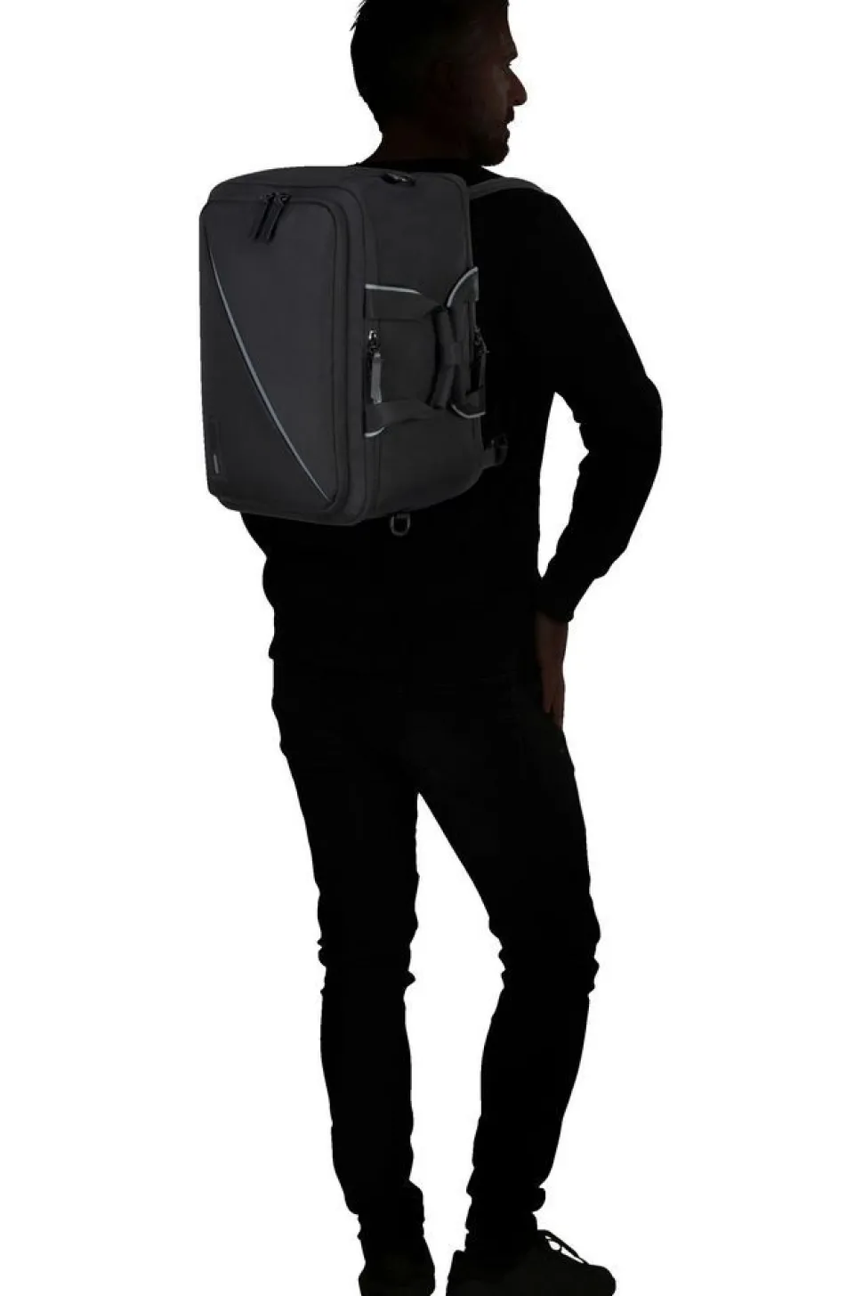 borsa_cabina_zaino_xx_american_tourister_takecabin_nero_4.webp Shop American Tourister Borsa cabina zaino 40x20x25 Take2Cabin Nero