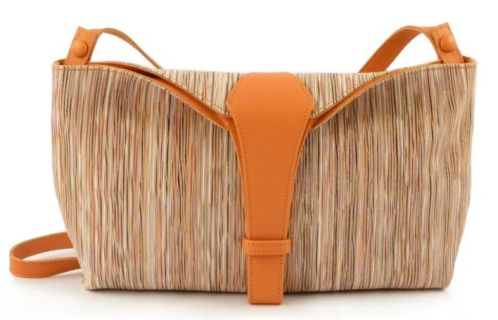 New Emporio Cattani Borsa donna Eva Righe Arancio RigheArancio
