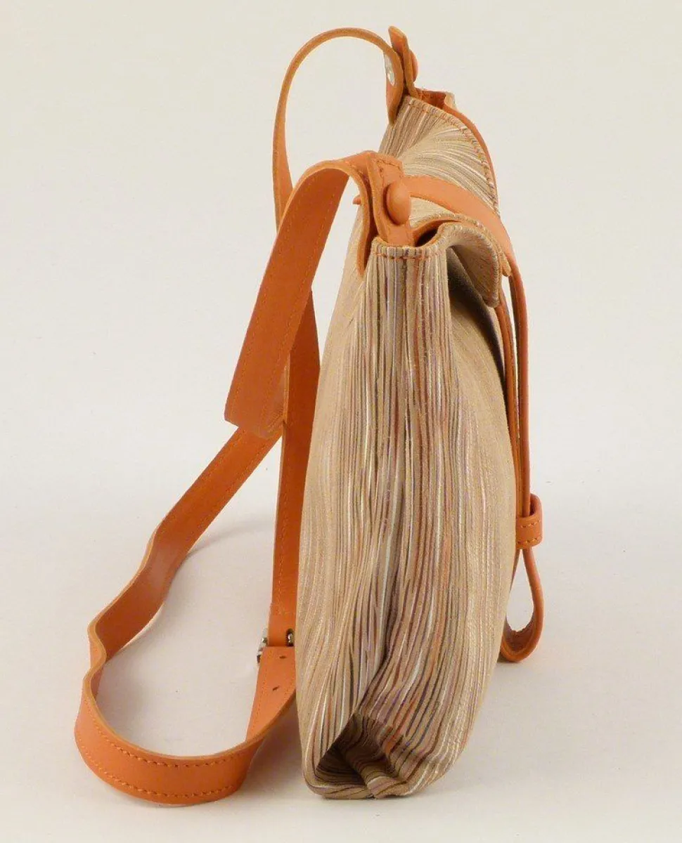 New Emporio Cattani Borsa donna Eva Righe Arancio RigheArancio