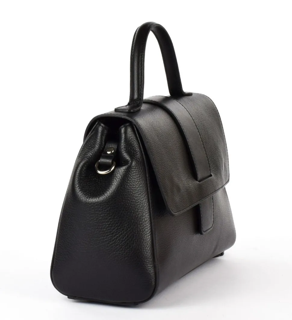 borsa_in_pelle_a_mano_e_tracolla__nera_2.webp Cheap Pronto Moda Borsa in pelle a mano e tracolla 20069 Nera Nero