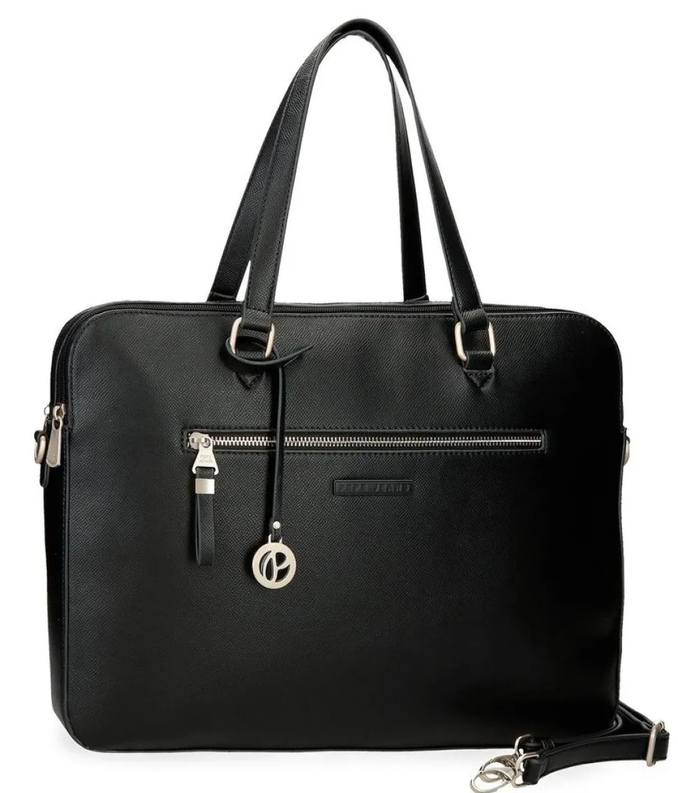 Cheap Pepe Jeans Borsa lavoro donna Elia Nera