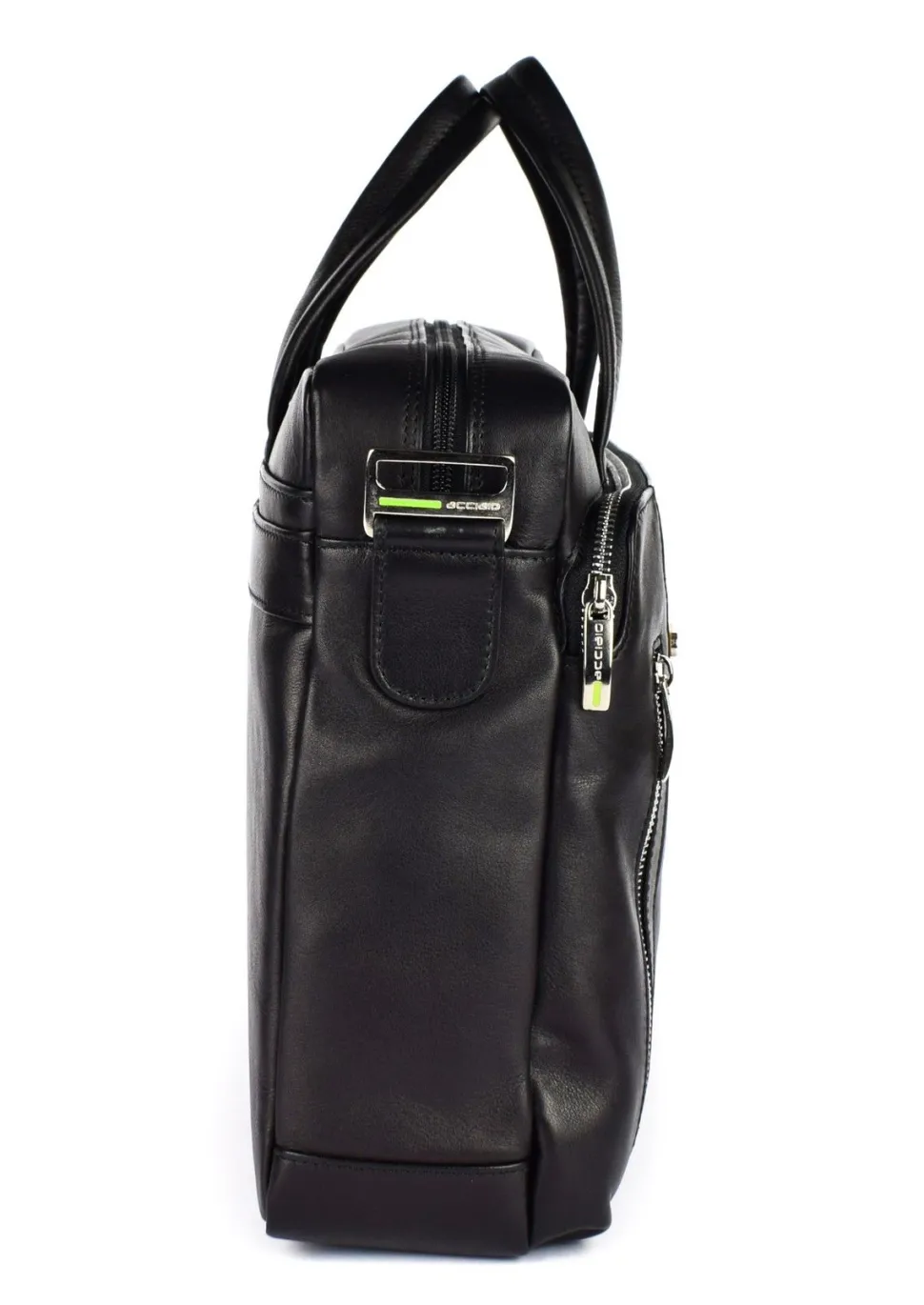 Sale Acciaio Borsa lavoro in pelle 2325 Nera