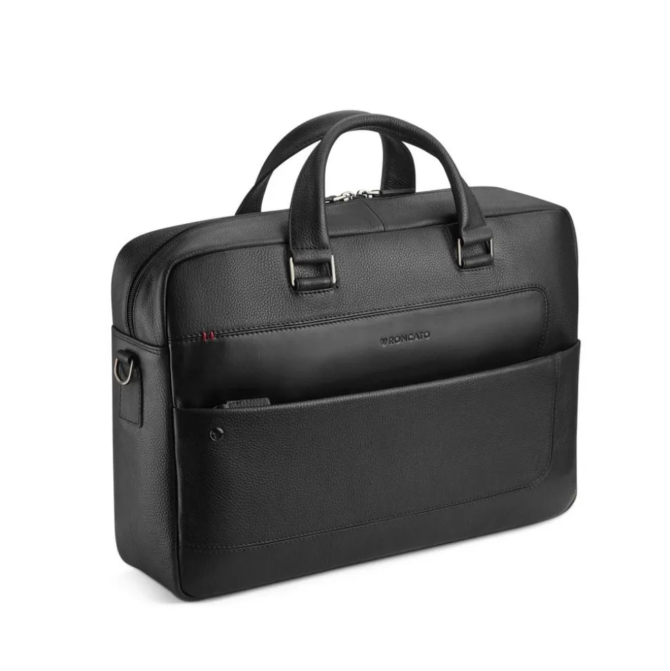 Cheap Roncato Borsa lavoro in pelle Alaska 2428 Nero