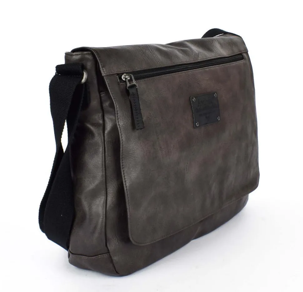 Sale Avirex Borsa Messenger Buffalo 02 Grigia Grigio