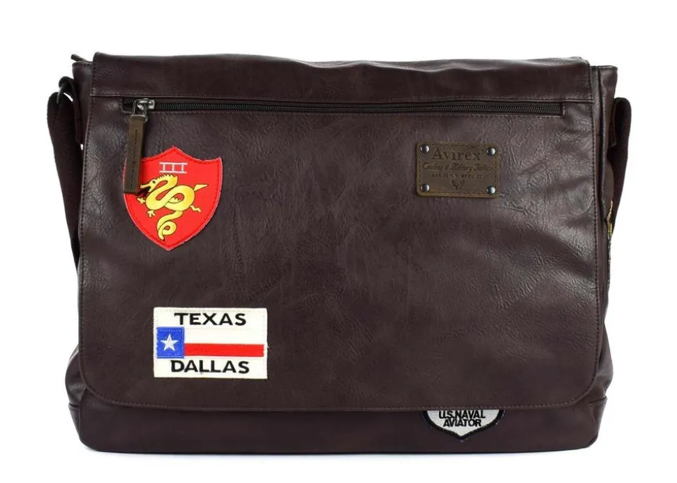 Cheap Avirex Borsa Messenger Maverick 02 Marrone