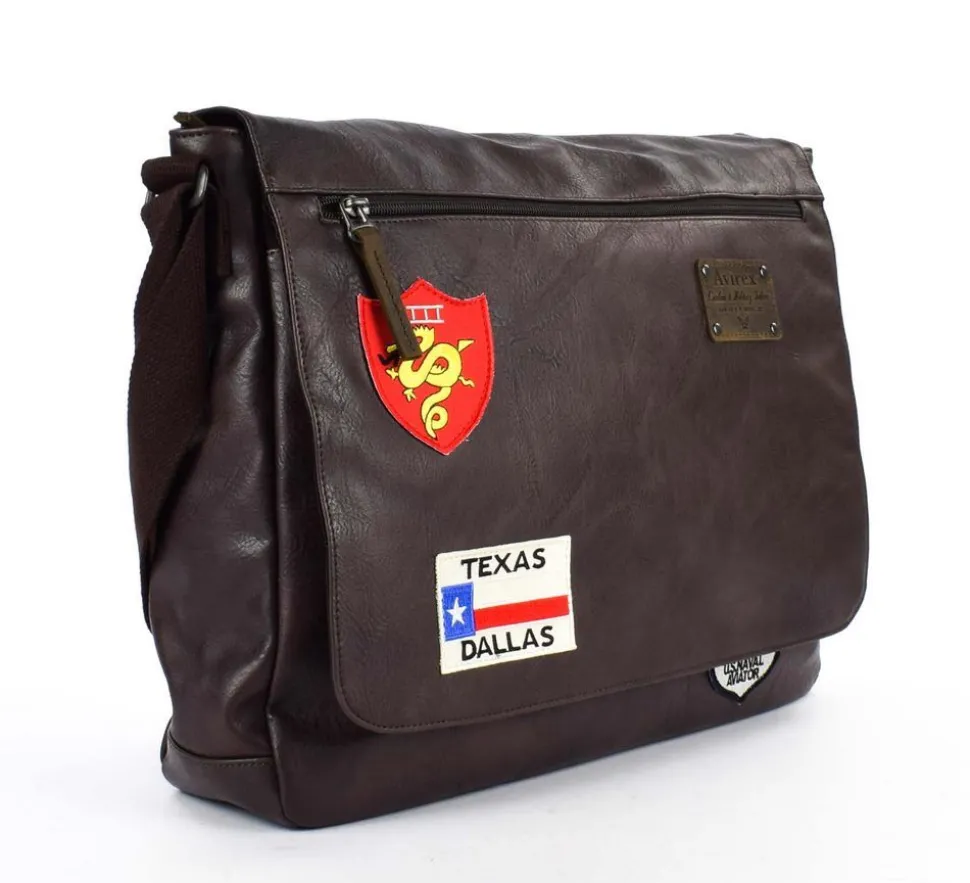 Cheap Avirex Borsa Messenger Maverick 02 Marrone