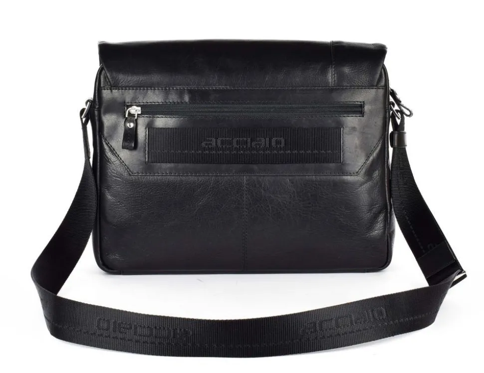 borsa_messenger_in_pelle_acciaio__nera_3.webp Shop Acciaio Borsa Messenger in pelle 8359 Nera
