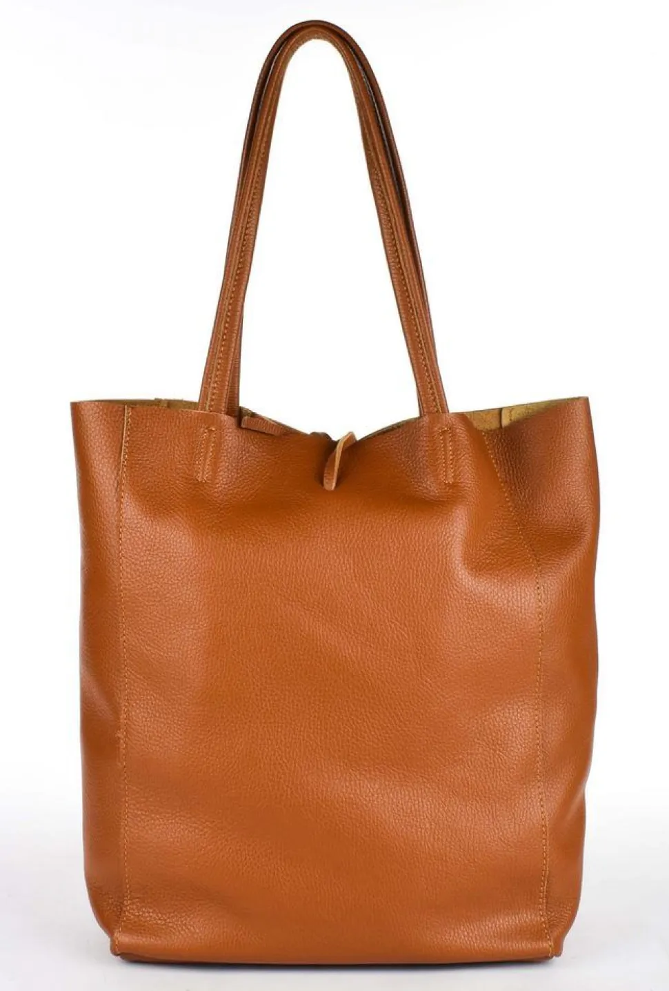 borsa_shopper_in_pelle__cuoio_2.webp Best Sale Pronto Moda Borsa shopper in pelle 20056 Cuoio