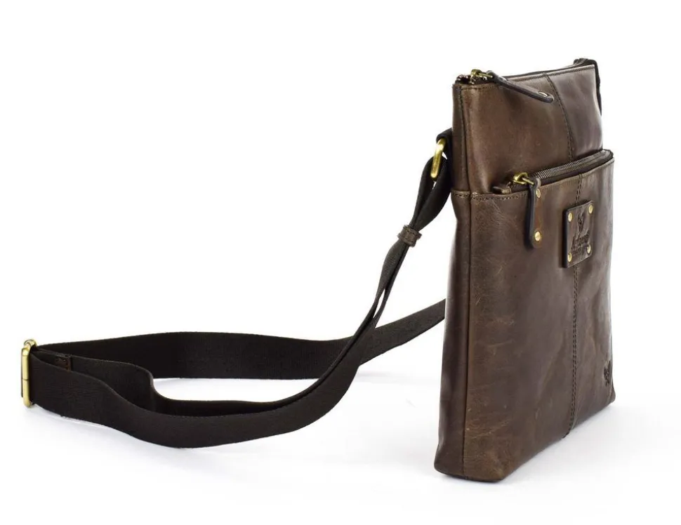 New Avirex Borsa tracolla uomo in pelle Durango 02 Marrone