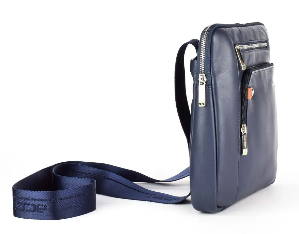 Outlet Acciaio Borsa uomo 8458 Blu