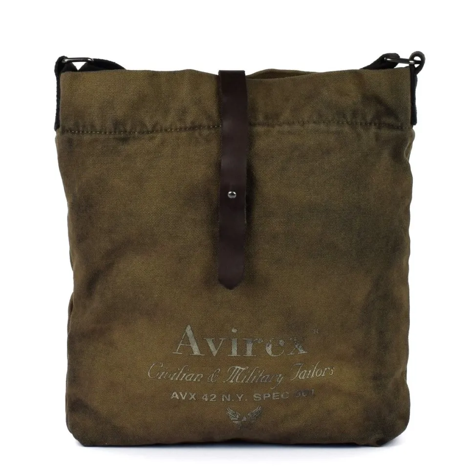 Online Avirex Borsa uomo 140506 V0F NaturalGreen