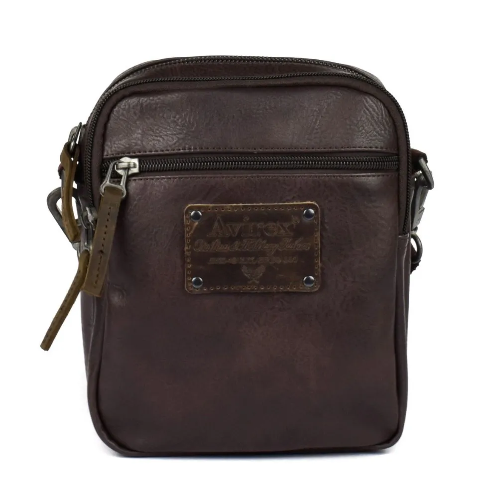 Online Avirex Borsa uomo Buffalo 05 Marrone