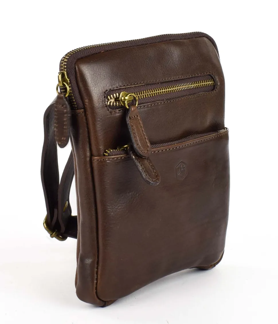 Hot Valentina Borsa uomo In Pell 2215 Marrone