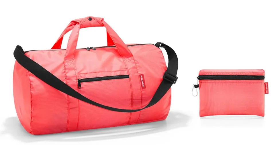Shop Reisenthel Borsone pieghevole mini maxi dufflebag Coral