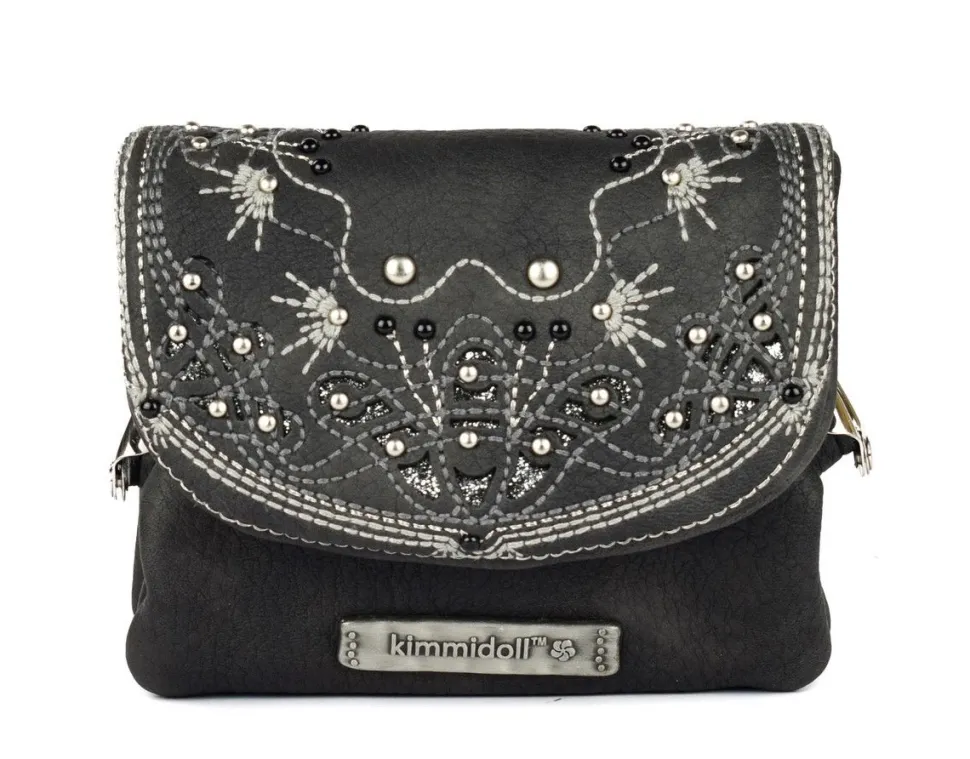 Shop Kimmidoll Bustina con patta Ayana 33619-016 Nera Nero