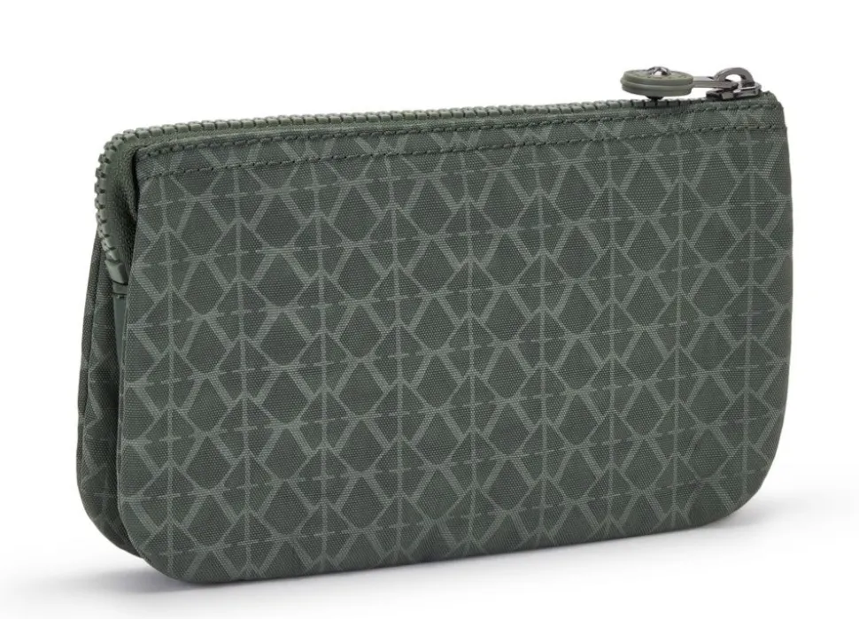 Sale Kipling Bustina Creativity L Sign Green Emb SignGreenEmb