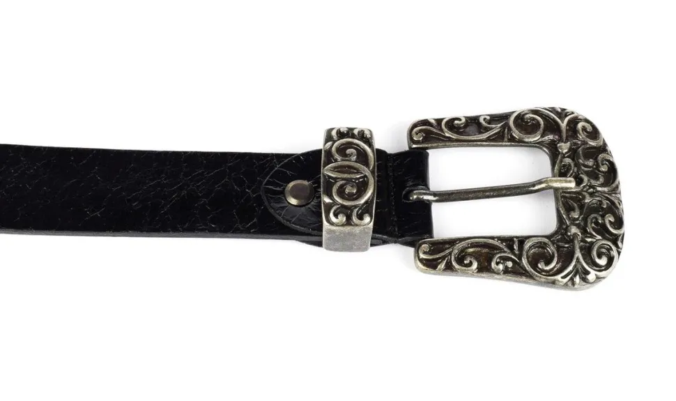 Cheap SIMPLYUP Cintura donna in pelle 1077 Nera