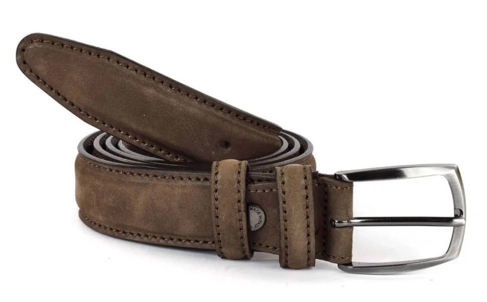 Shop Emporio Cattani Cintura in pelle 04 Marrone Moro