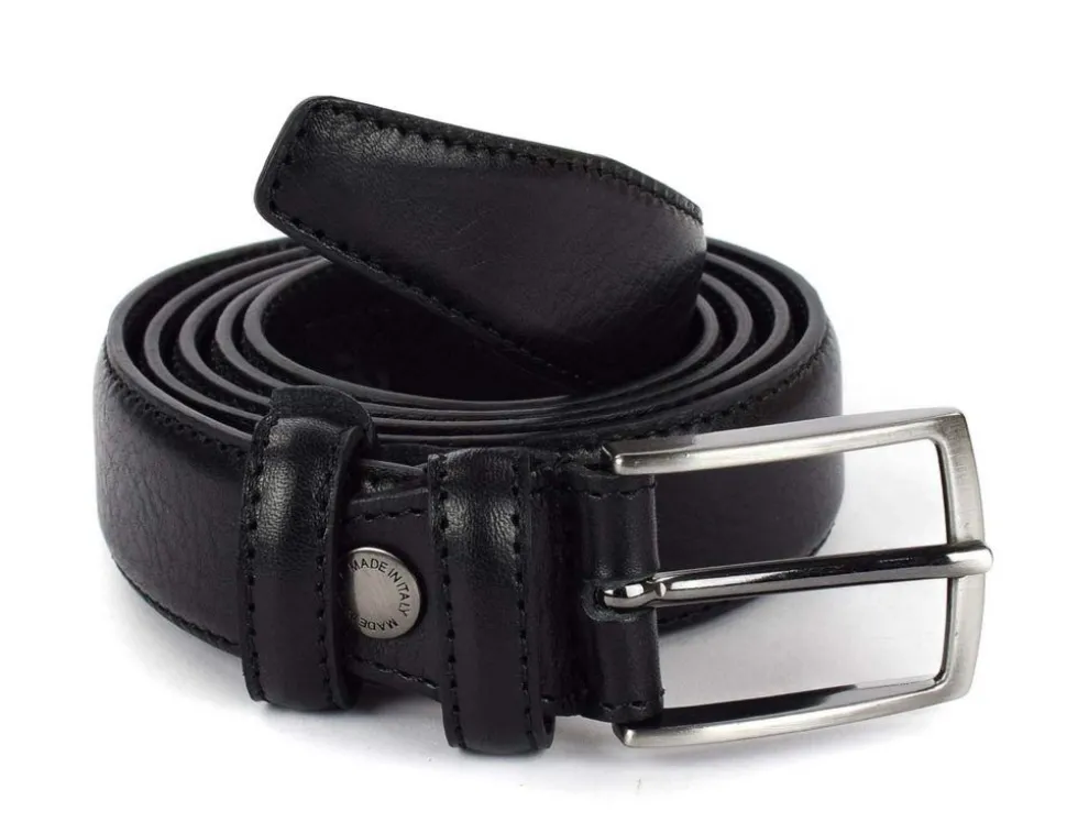 Best Sale Emporio Cattani Cintura in pelle 02 Nera Nero