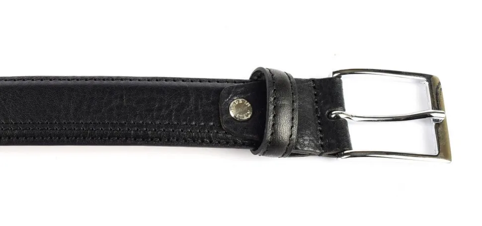 Fashion SIMPLYUP Cintura uomo in pelle 9997 Nera Nero