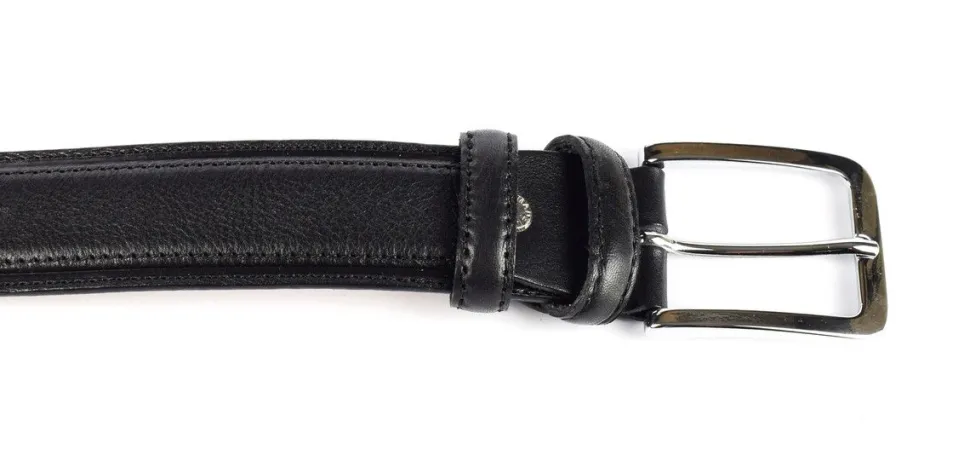 Shop SIMPLYUP Cintura uomo in pelle 8005 Nera Nero