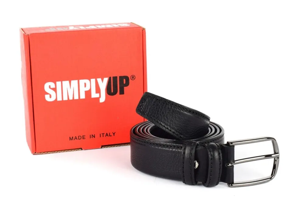 cintura_uomo_in_pelle_tubolare_simplyup__nera_2.webp Outlet SIMPLYUP Cintura uomo in pelle tubolare 8043 Nera Nero