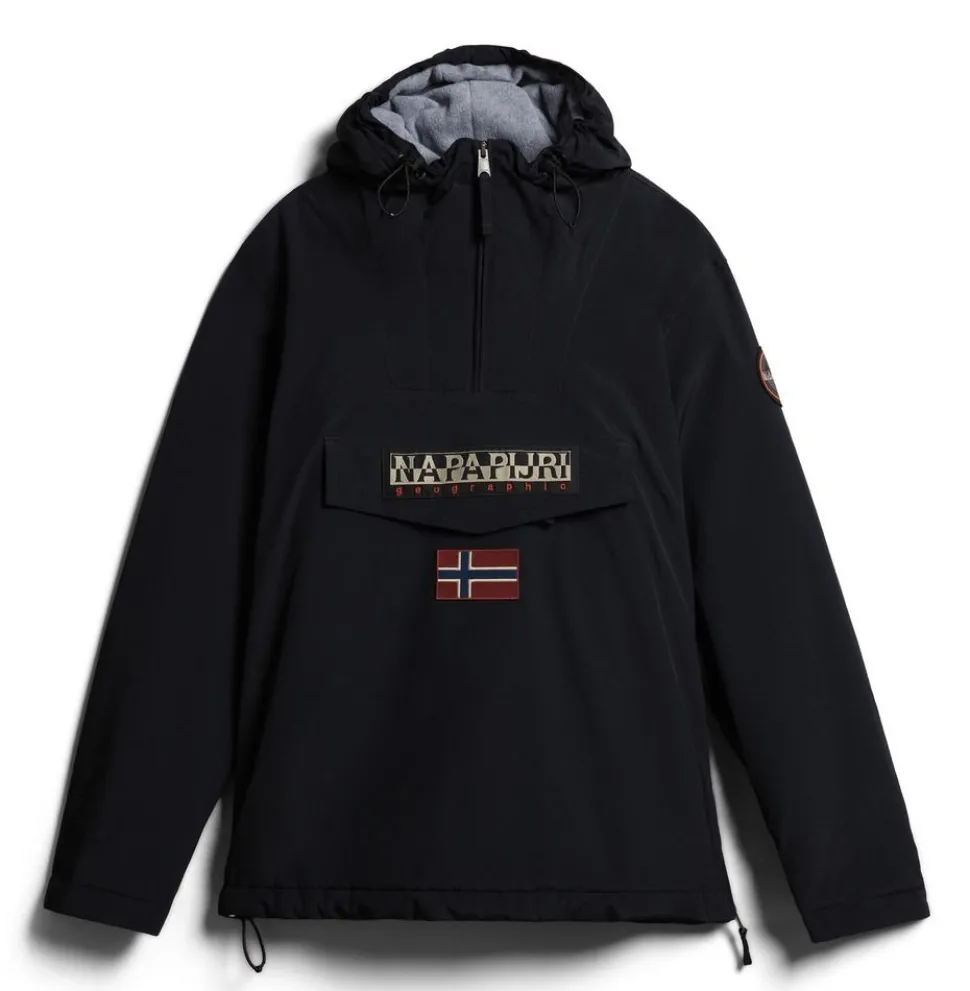 Sale Napapijri Giacca Anorak Rainforest Winter Nera Nero