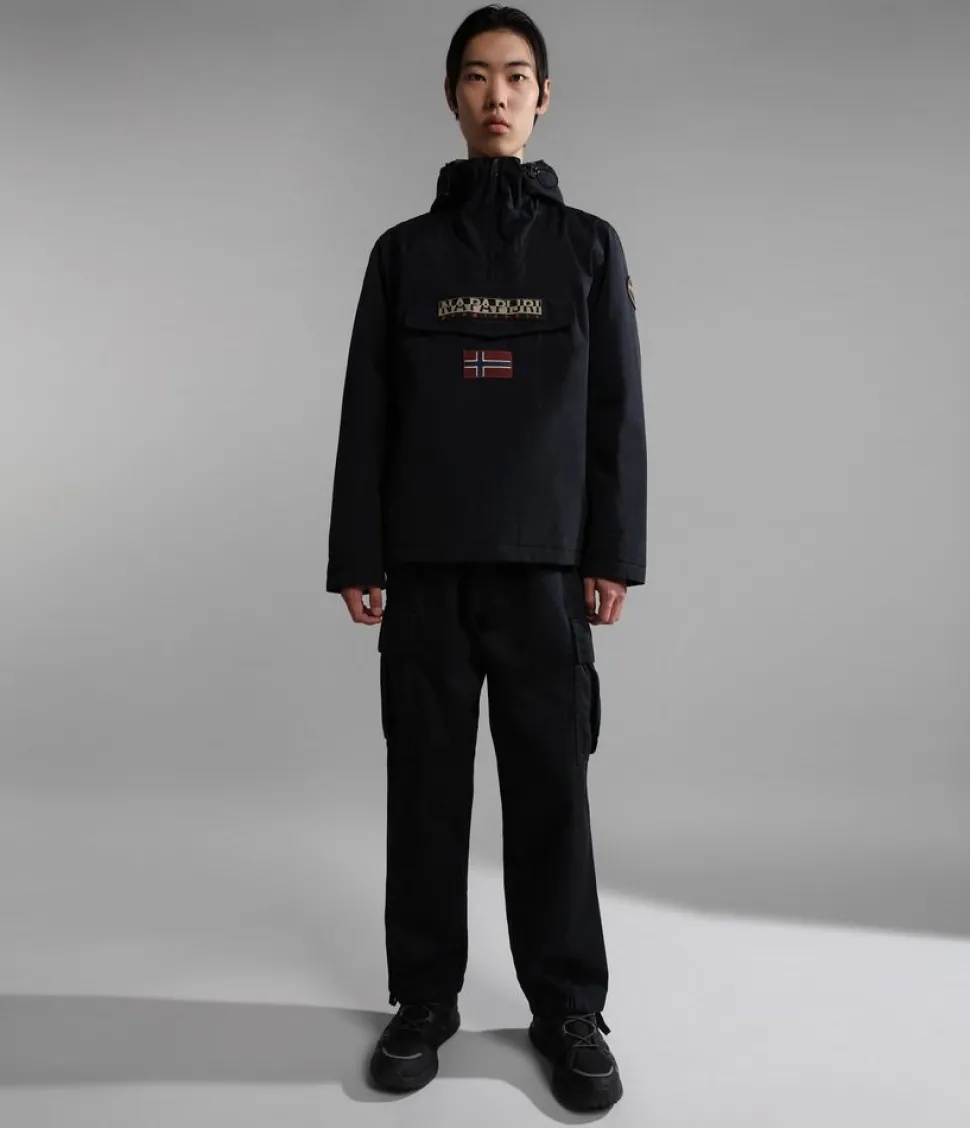 Sale Napapijri Giacca Anorak Rainforest Winter Nera Nero