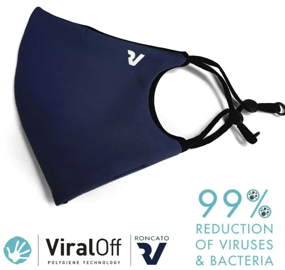 Clearance Roncato Mascherina di protezione Viraloff Blu Notte misura L BluNotte