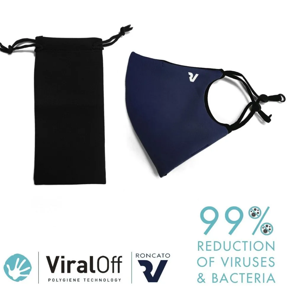 Clearance Roncato Mascherina di protezione Viraloff Blu Notte misura L BluNotte