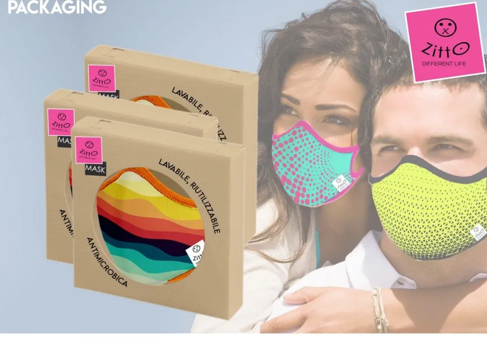 Sale Zitto Mascherina di protezione Mask Black'n Waves Black'nWaves