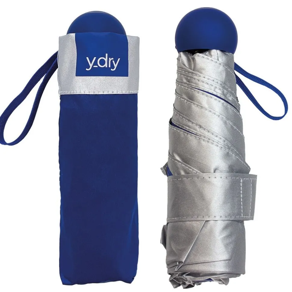 Online Ydry Ombrello mini manuale Y-dry Coco Blu/Argento - Anti UV